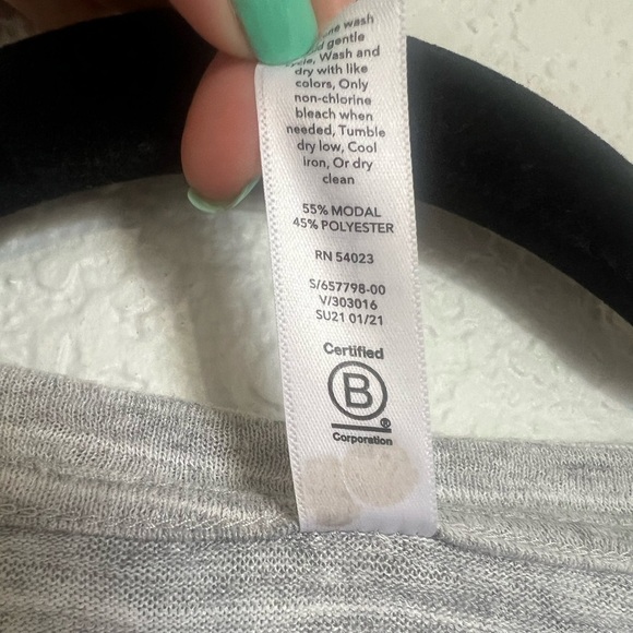 Athleta Breezy Striped Top in Grey - Picture 8 of 8